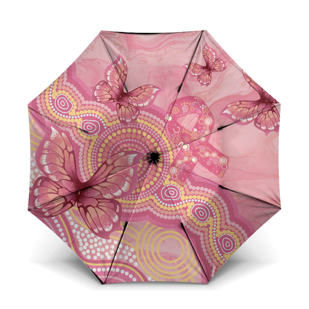 Dreamy Butterfly Collar Australia Breast Cancer Pink Umbrella Indigenous Art