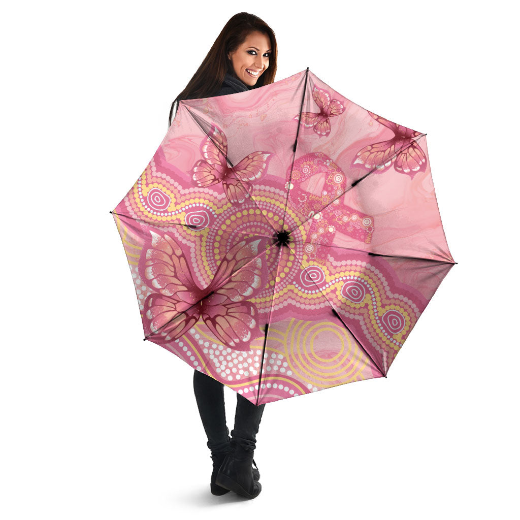 Dreamy Butterfly Collar Australia Breast Cancer Pink Umbrella Indigenous Art