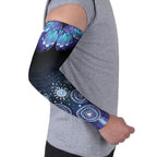 Dreamy Butterfly Collar Australia Purple Teal Hopeful Sky Arm Sleeves Indigenous Aboriginal Art