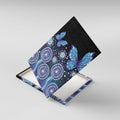 Dreamy Butterfly Collar Australia Purple Teal Hopeful Sky Canvas Wall Art Indigenous Aboriginal Art