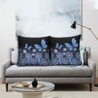 Dreamy Butterfly Collar Australia Purple Teal Hopeful Sky Pillow Cover Indigenous Aboriginal Art