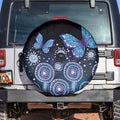 Dreamy Butterfly Collar Australia Purple Teal Hopeful Sky Spare Tire Cover Indigenous Aboriginal Art