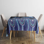 Dreamy Butterfly Collar Australia Purple Teal Hopeful Sky Tablecloth Indigenous Aboriginal Art