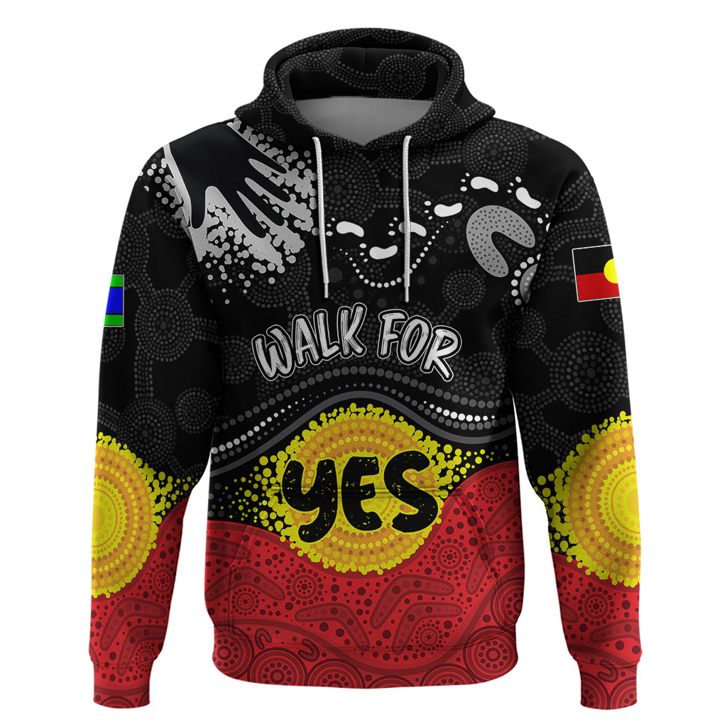 personalised-australia-indigenous-hoodie-walk-for-yes-2023-aboriginal-flag-style