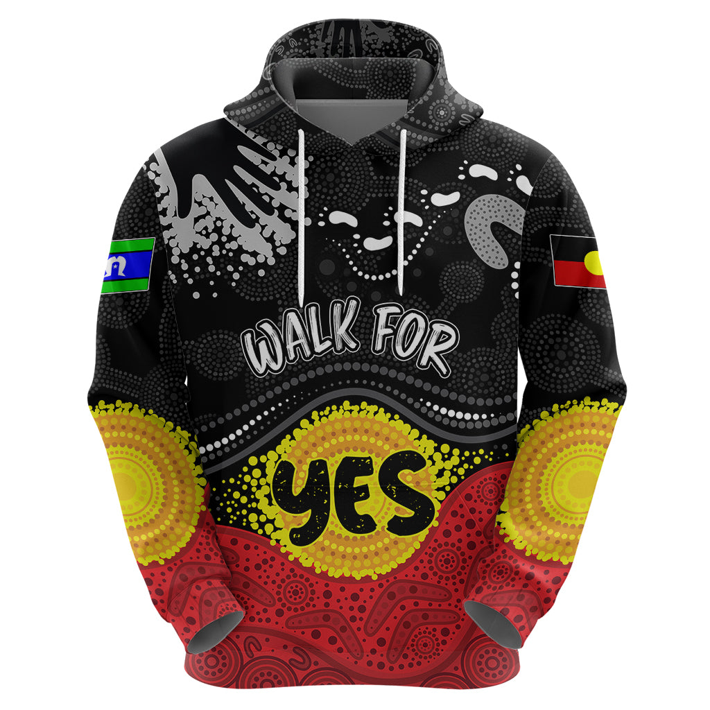 personalised-australia-indigenous-hoodie-walk-for-yes-2023-aboriginal-flag-style
