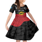 personalised-australia-indigenous-kid-short-sleeve-dress-walk-for-yes-2023-aboriginal-flag-style