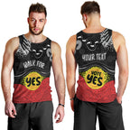 personalised-australia-indigenous-men-tank-top-walk-for-yes-2023-aboriginal-flag-style