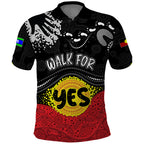 personalised-australia-indigenous-polo-shirt-walk-for-yes-2023-aboriginal-flag-style