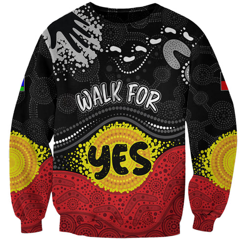 personalised-australia-indigenous-sweatshirt-walk-for-yes-2023-aboriginal-flag-style