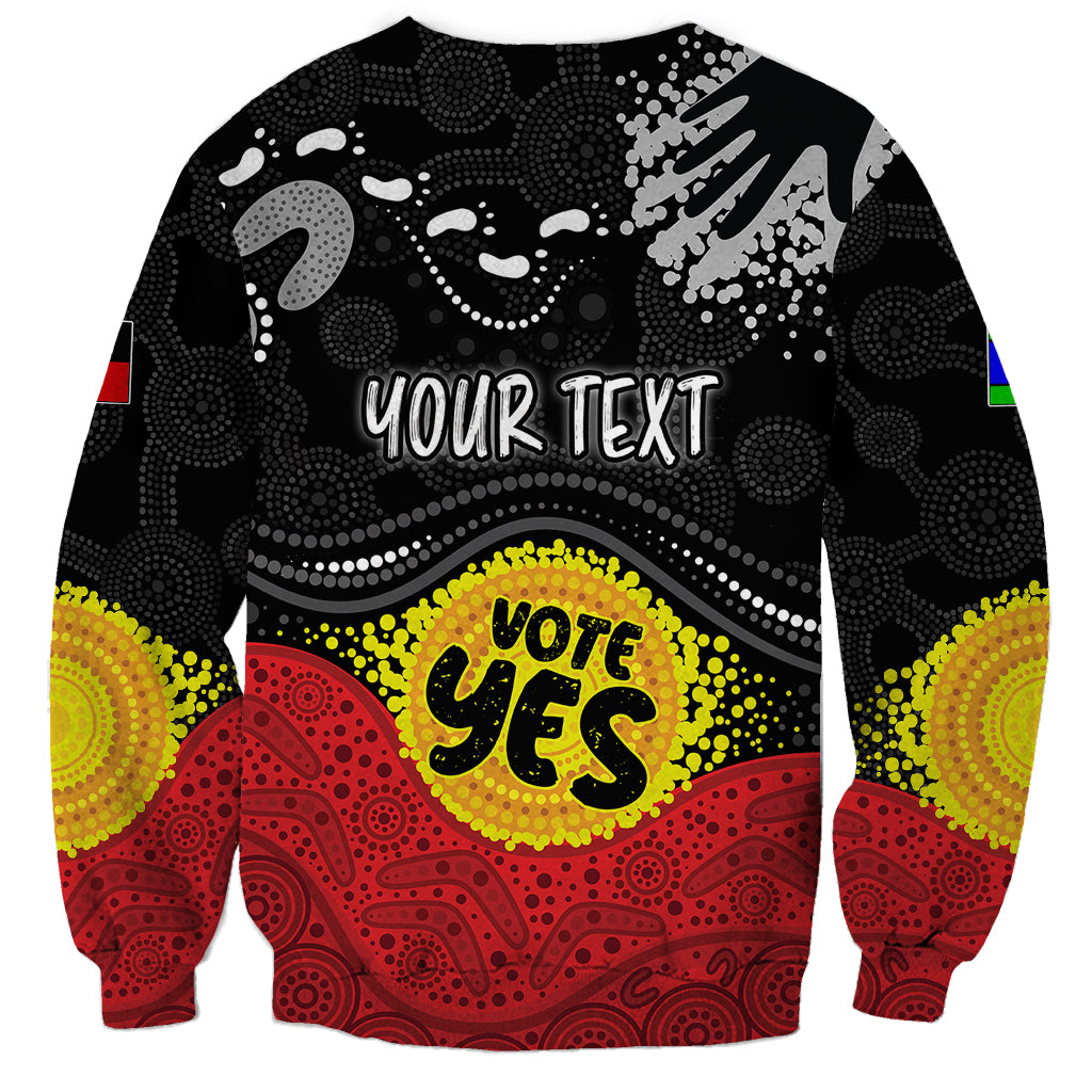 personalised-australia-indigenous-sweatshirt-walk-for-yes-2023-aboriginal-flag-style