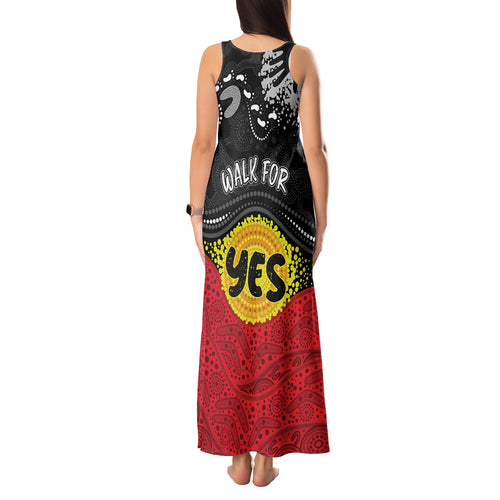 personalised-australia-indigenous-tank-maxi-dress-walk-for-yes-2023-aboriginal-flag-style