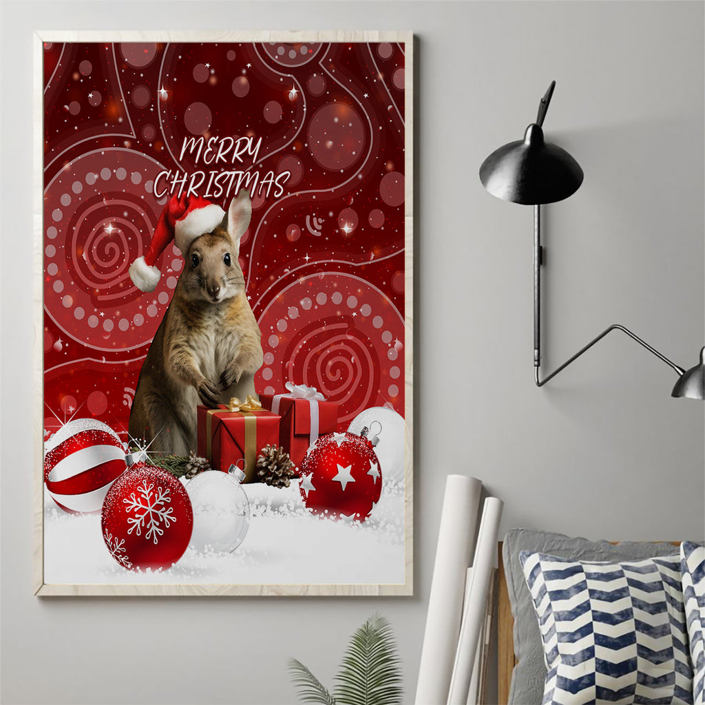 australia-christmas-wallaby-canvas-wall-art-aboriginal-art