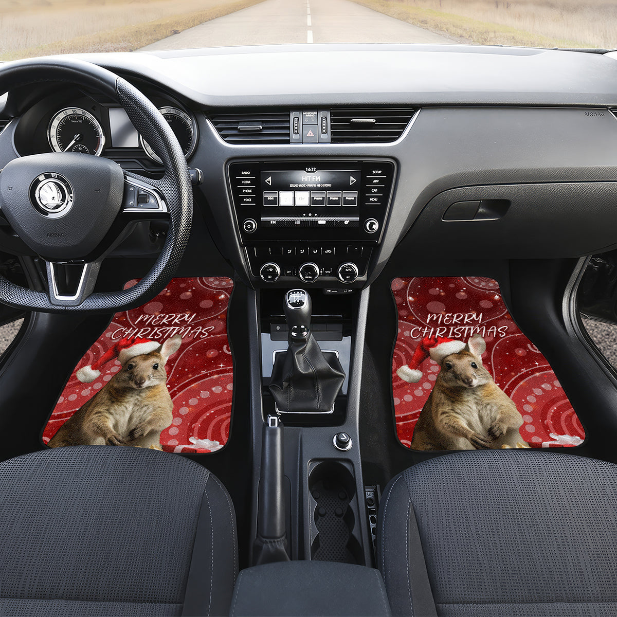 australia-christmas-wallaby-car-mats-aboriginal-art