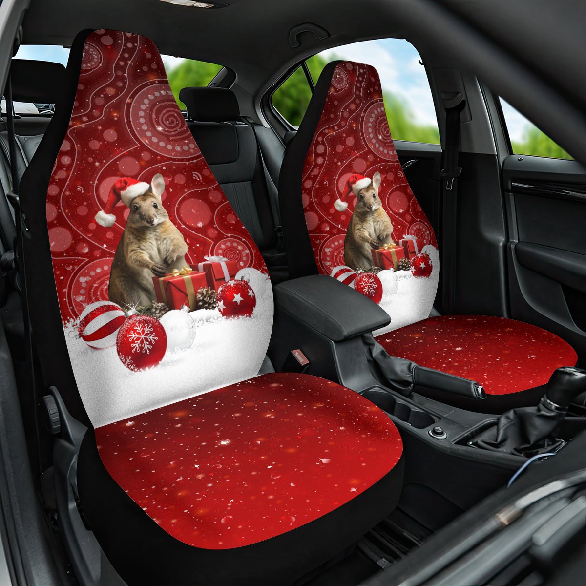 australia-christmas-wallaby-car-seat-cover-aboriginal-art
