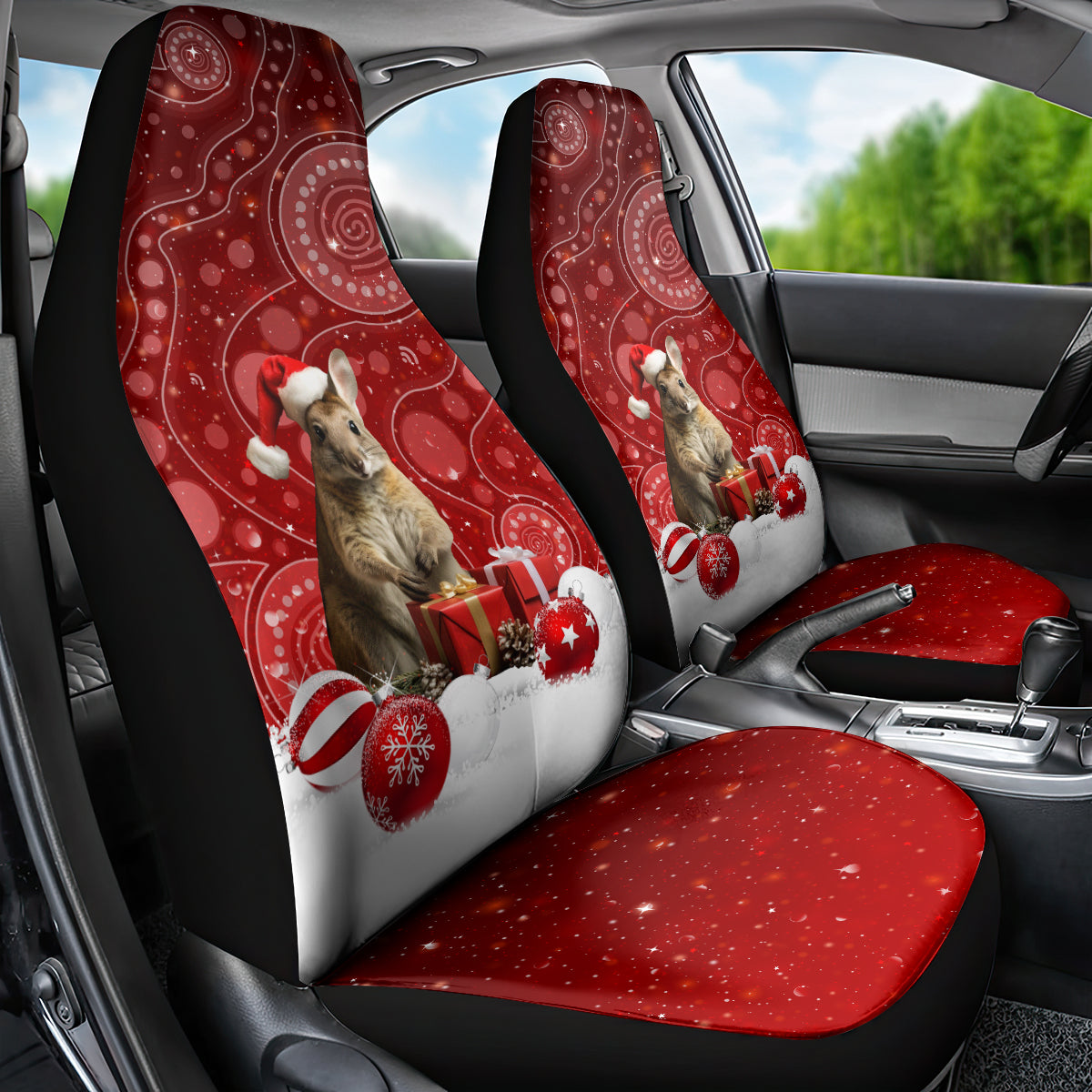 australia-christmas-wallaby-car-seat-cover-aboriginal-art