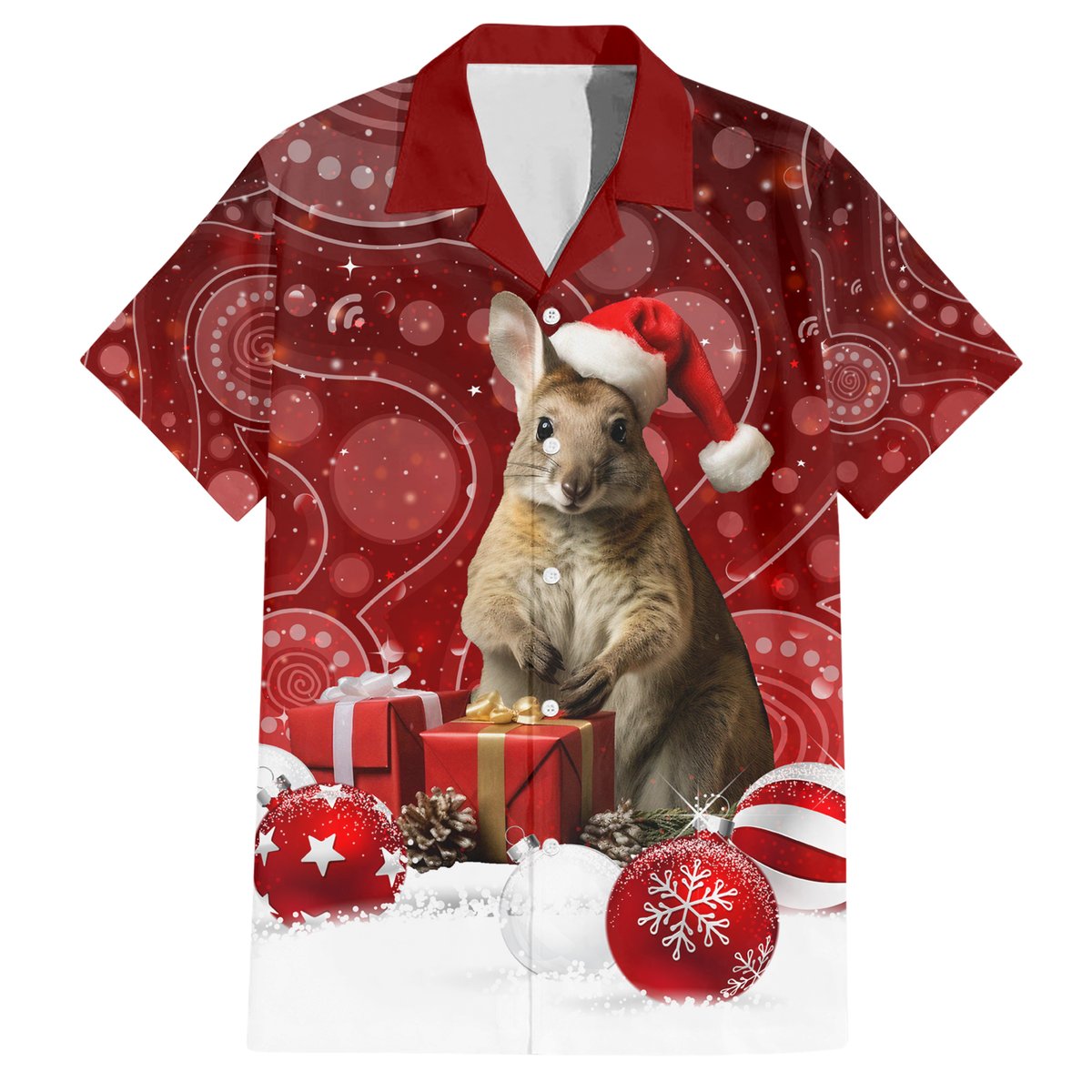 australia-christmas-wallaby-hawaiian-shirt-aboriginal-art