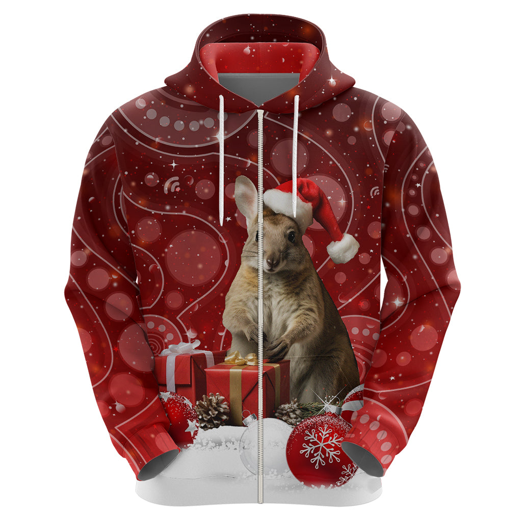 australia-christmas-wallaby-hoodie-aboriginal-art