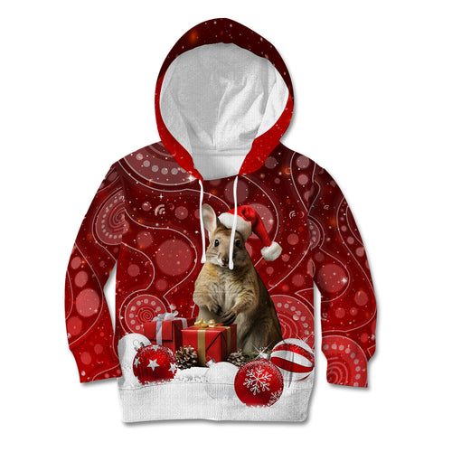 australia-christmas-wallaby-kid-hoodie-aboriginal-art
