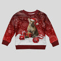 australia-christmas-wallaby-kid-ugly-christmas-sweater-aboriginal-art