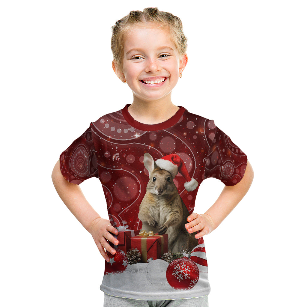 australia-christmas-wallaby-kid-t-shirt-aboriginal-art