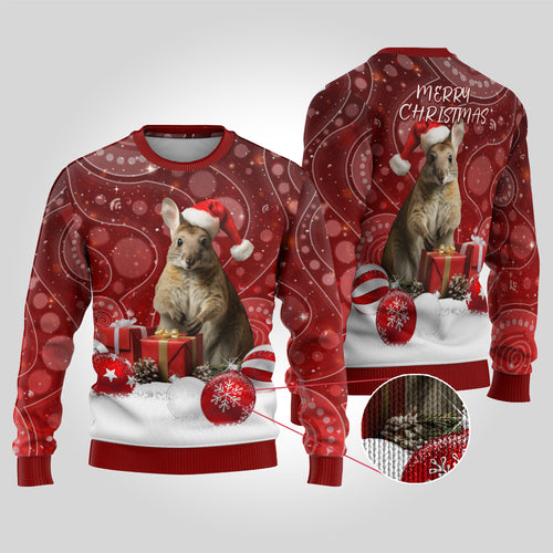 australia-christmas-wallaby-ugly-christmas-sweater-aboriginal-art