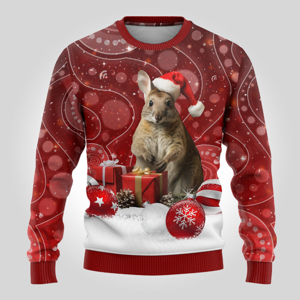 australia-christmas-wallaby-ugly-christmas-sweater-aboriginal-art