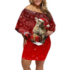 australia-christmas-wallaby-off-shoulder-short-dress-aboriginal-art
