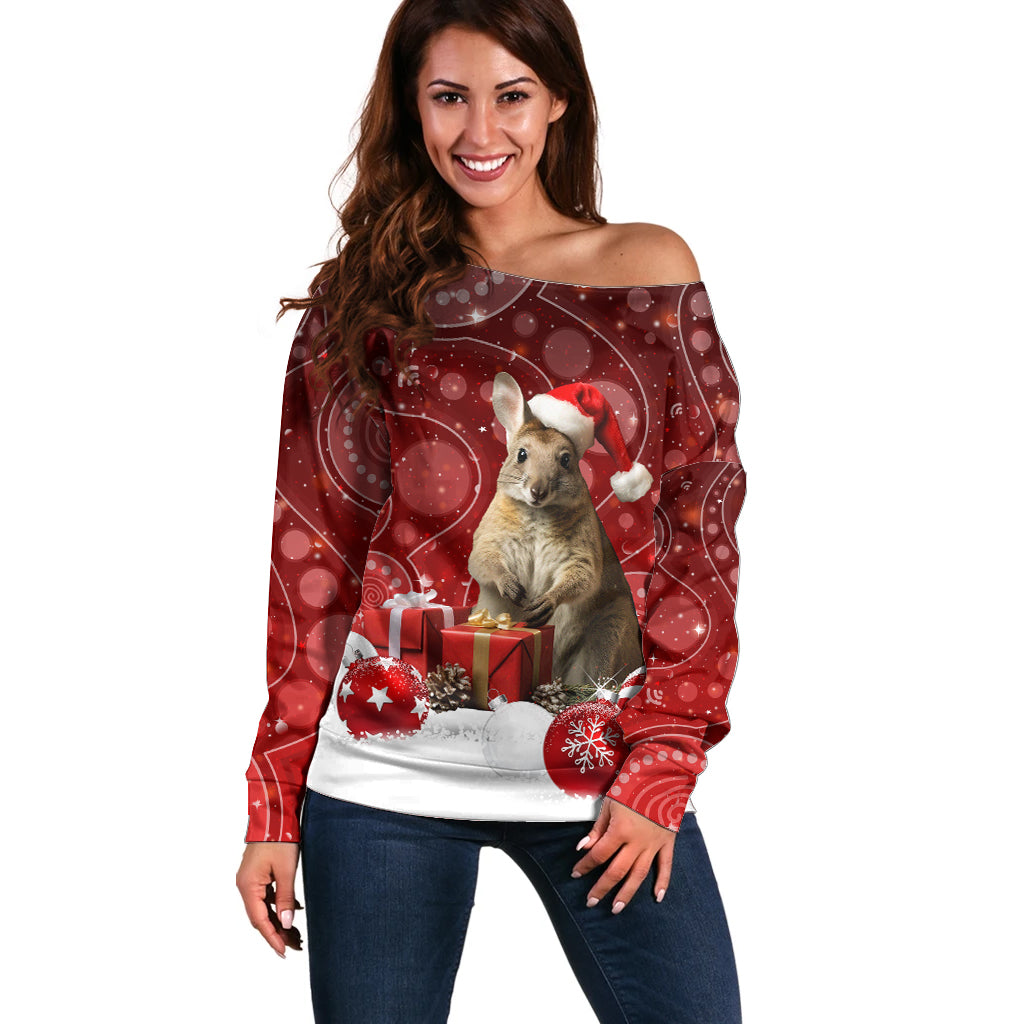 australia-christmas-wallaby-off-shoulder-sweater-aboriginal-art