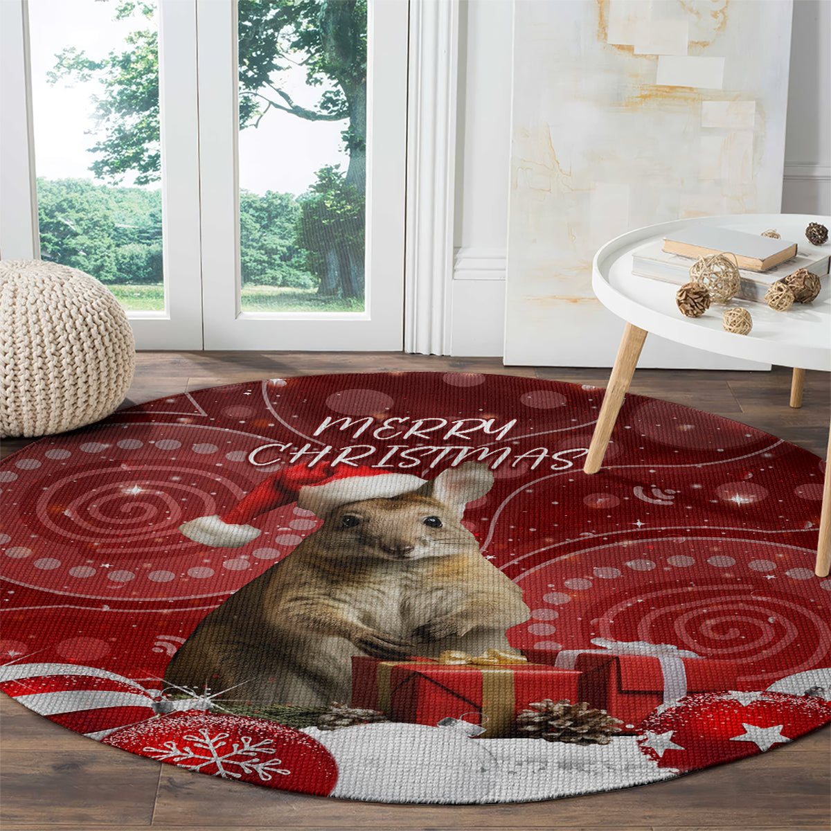 australia-christmas-wallaby-round-carpet-aboriginal-art