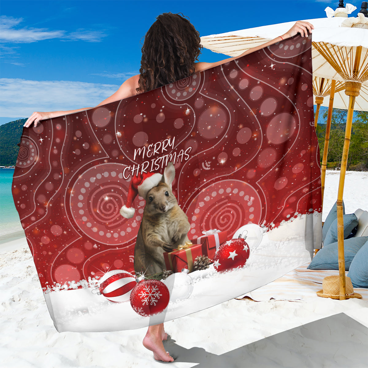 australia-christmas-wallaby-sarong-aboriginal-art