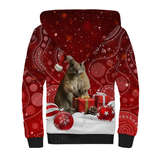 australia-christmas-wallaby-sherpa-hoodie-aboriginal-art