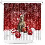 australia-christmas-wallaby-shower-curtain-aboriginal-art