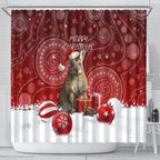 australia-christmas-wallaby-shower-curtain-aboriginal-art