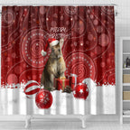 australia-christmas-wallaby-shower-curtain-aboriginal-art