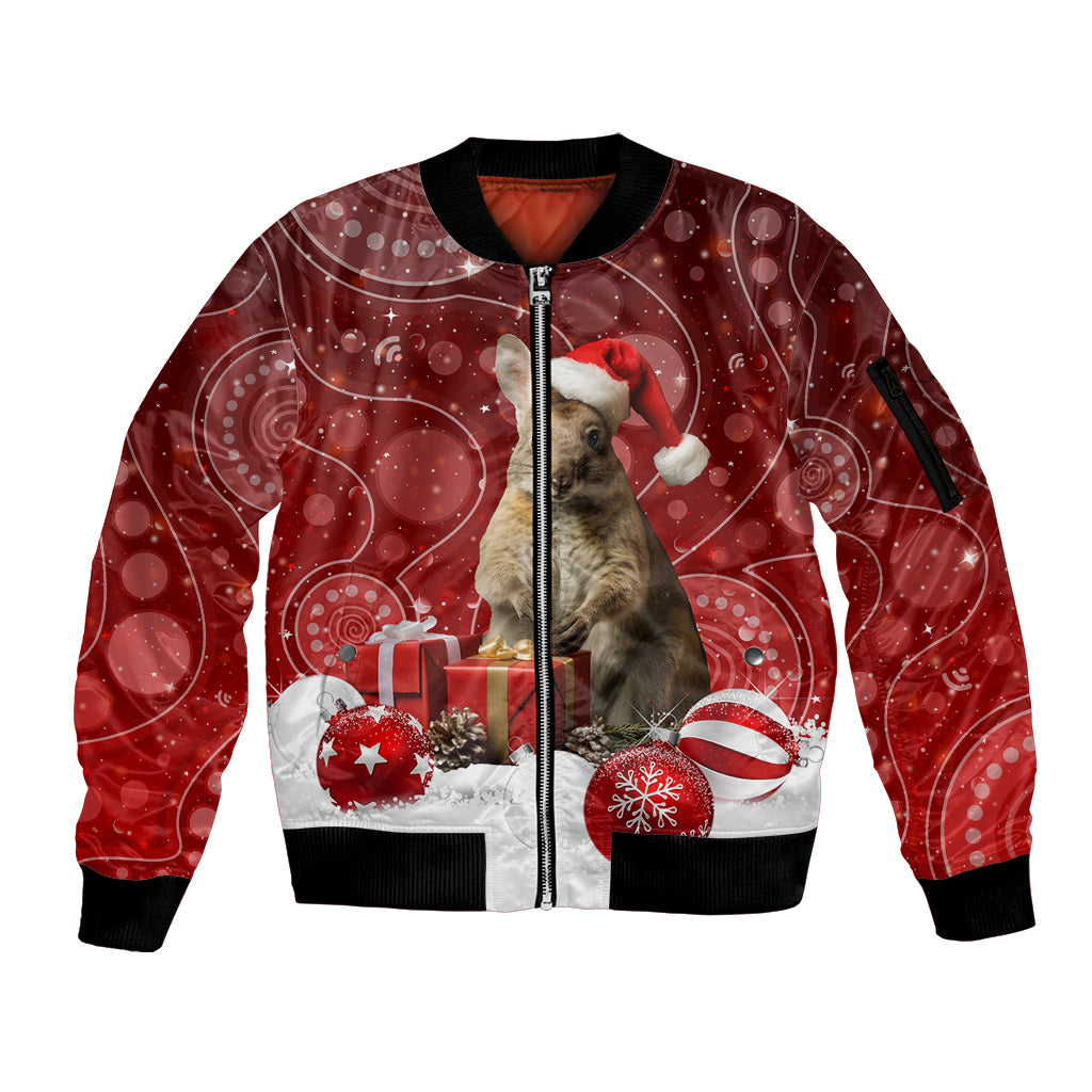 australia-christmas-wallaby-sleeve-zip-bomber-jacket-aboriginal-art