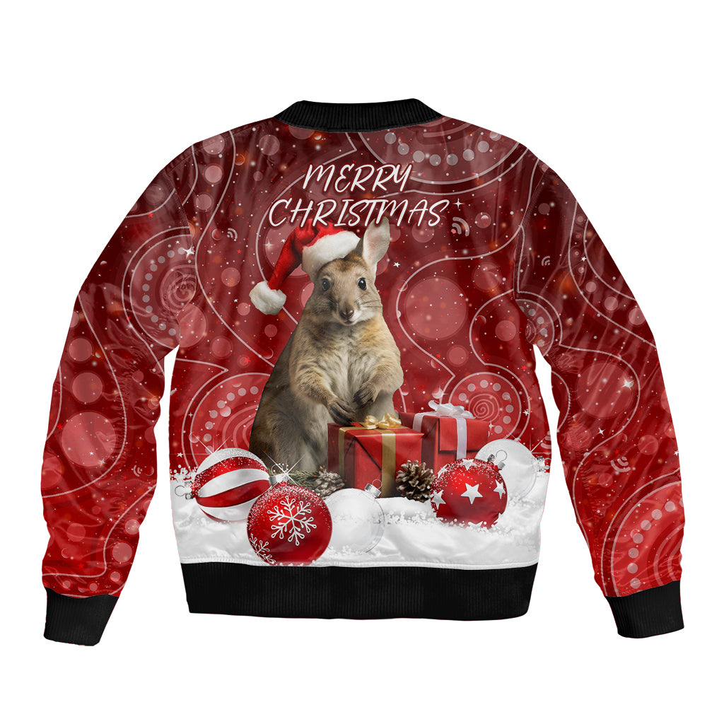australia-christmas-wallaby-sleeve-zip-bomber-jacket-aboriginal-art