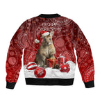 australia-christmas-wallaby-sleeve-zip-bomber-jacket-aboriginal-art