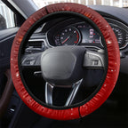 Australia Christmas Wallaby Steering Wheel Cover Aboriginal Art