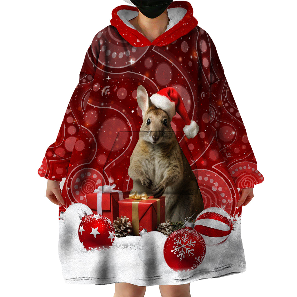 australia-christmas-wallaby-wearable-blanket-hoodie-aboriginal-art