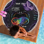 Australia Aboriginal Dot Arts Beach Blanket Fight Cancer In All Colors