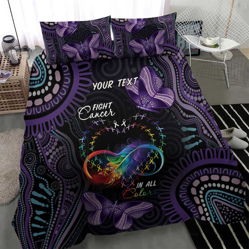 Australia Aboriginal Dot Arts Bedding Set Fight Cancer In All Colors