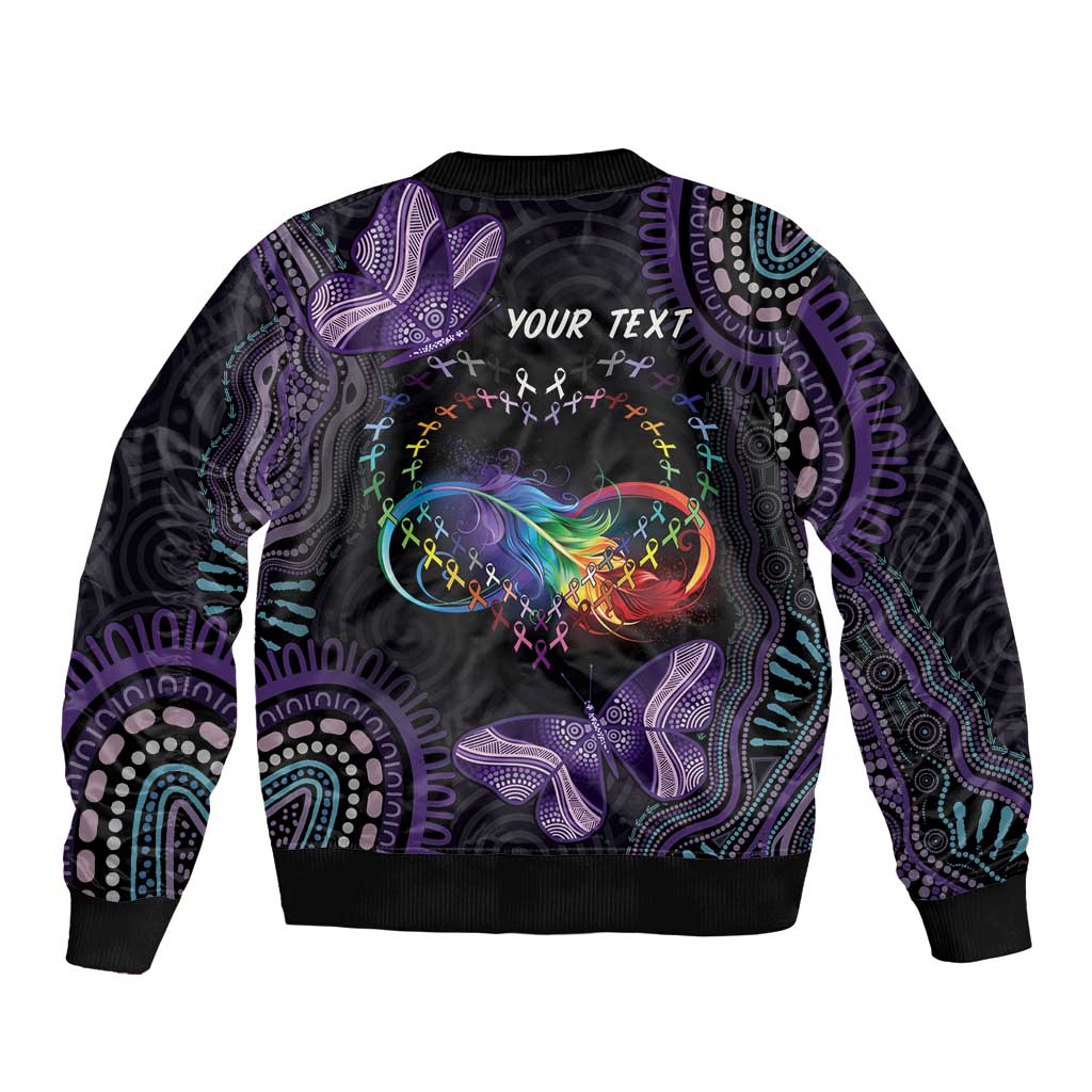 Australia Aboriginal Dot Arts Bomber Jacket Fight Cancer In All Colors