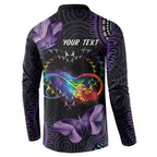 Australia Aboriginal Dot Arts Button Sweatshirt Fight Cancer In All Colors
