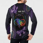 Australia Aboriginal Dot Arts Button Sweatshirt Fight Cancer In All Colors