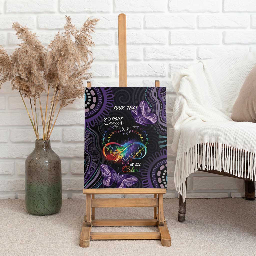 Australia Aboriginal Dot Arts Canvas Wall Art Fight Cancer In All Colors