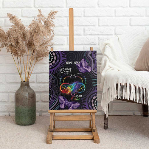Australia Aboriginal Dot Arts Canvas Wall Art Fight Cancer In All Colors