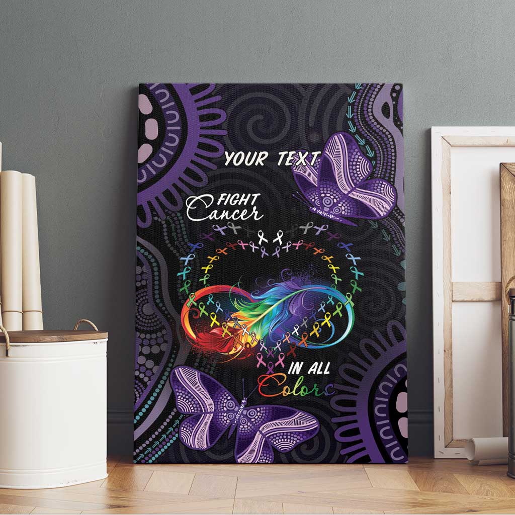 Australia Aboriginal Dot Arts Canvas Wall Art Fight Cancer In All Colors