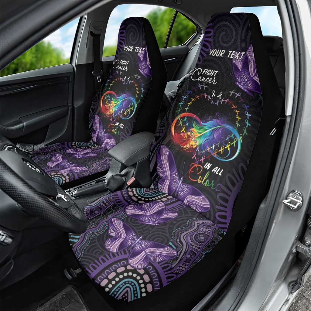 Australia Aboriginal Dot Arts Car Seat Cover Fight Cancer In All Colors