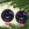 Australia Aboriginal Dot Arts Personalized Ceramic Ornament Fight Cancer In All Colors