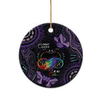 Australia Aboriginal Dot Arts Personalized Ceramic Ornament Fight Cancer In All Colors